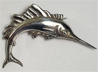 Vintage Sterling J L Hecho En Mexico Pin/Brooch