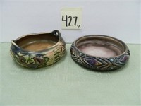 Tilgman Swedish Pottery Dish & Roseville Rozane -