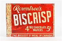 ROWNTREE'S BISCRISP WAFFERS 5 CENT SST SIGN