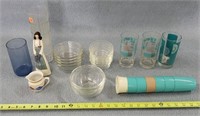 Small Pyrex Bowls, Misc. Cups, & More
