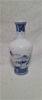 Oriental Porcelain Blue and White Vase