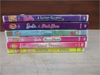 6 BARBIE DVD's