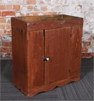 A 19th C. Child's Pine Dry Sink, G+ cond w/some