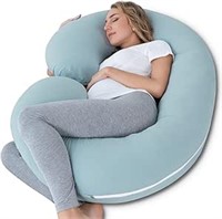 *Meiz -Cooling Pregnancy Pillow Sage Green