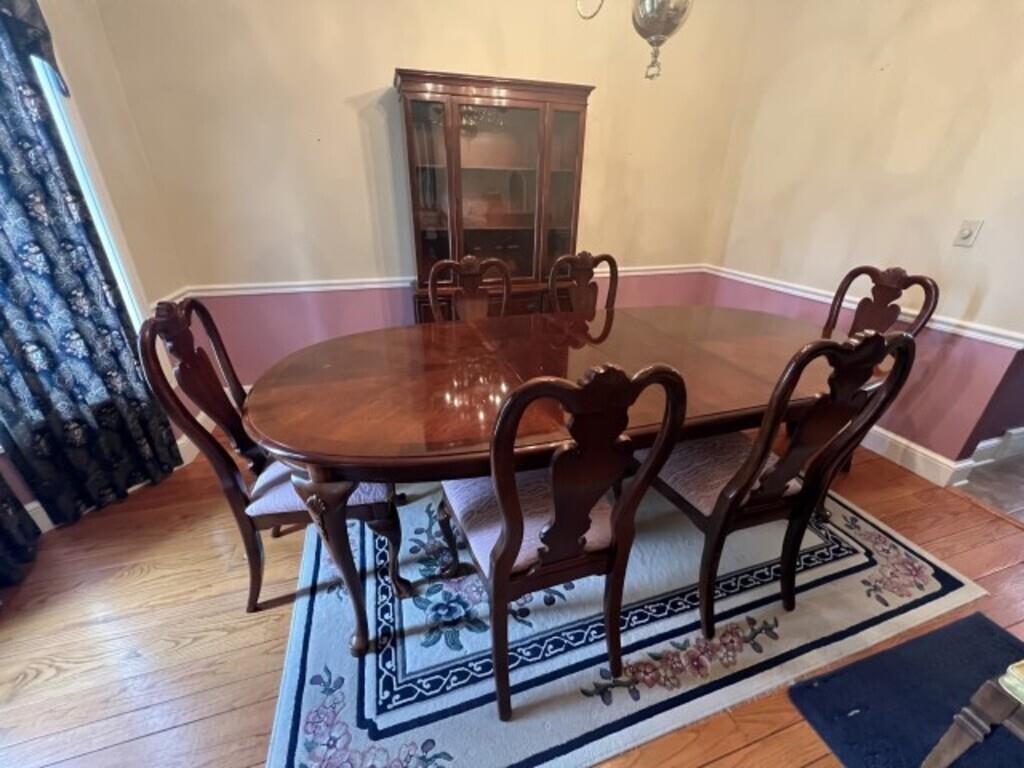Dining Table with 6 Chairs -Table Top is 93" x 44"