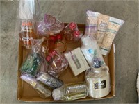 box lot of bath and body items
