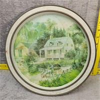 The American Homestead Round Metal Tray