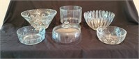 Pressed Glass Punch Bowls and Glass Bowls