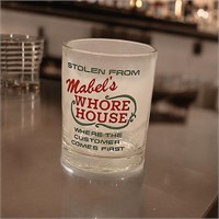 Shot Glass Stolen From Mabels Whore House