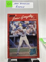 1990 DONRUSS JUAN GONZALEZ ROOKIE CARD