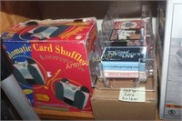 CARD SHUFFLER - CARD STAND - CARDS