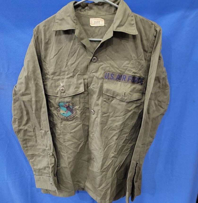 Shirt Men's Air Force Green Long Sleeve
