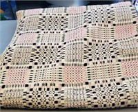 Woven coverlet by Clinch valley mills, 10 x 8