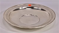 Sterling silver charger, pierced edge, 14" dia.,