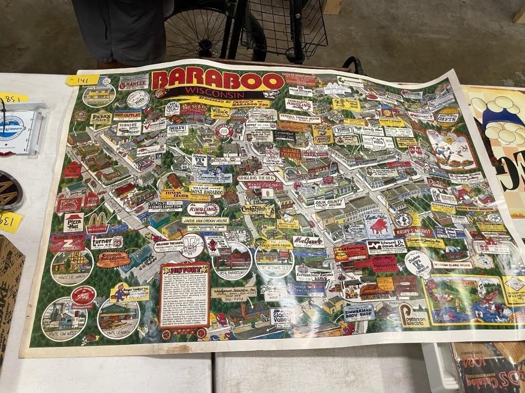 Baraboo, WI Advertising Map