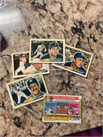 1988 & 89 Topps Baseball cards w/comics