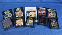 5 Atari Video Games incl Pac-Man, Space Invaders