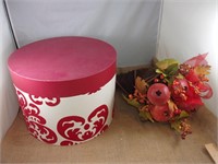 Floral Cornucopia/Hat Box