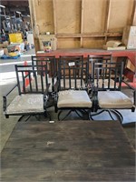 6pc outdoor patio chairs (lobby area)