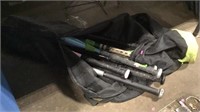 Baseball softball bats and bag