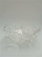 Antique Brilliant Period Cut Crystal Bowl
