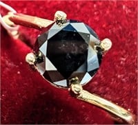 $1800 14K  1.77G Black Diamond 1.05Ct Ring