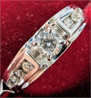 $3050 14K  3.45G Natural Diamond 0.25Ct Ring