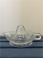 Glass juicer - large 9" across by 2" deep