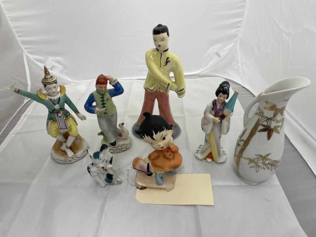 7 Asian Figurines