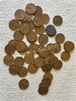 estate coin hoard! lincoln cents wheat pennies 50!