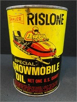 Shaler Rislone Snowmobile Oil Can