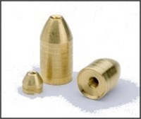 Bullet Weight Brass Worm Weight 3/4oz 2pc