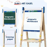 NEW $60 3 in 1 Kids Easel Stand for Painting