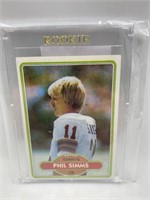 1983 TOPPS PHIL SIMMS ROOKIE MINT CONDITION