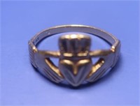 14K Ladies Claddaugh Ring(Sz 6)-2.3gr