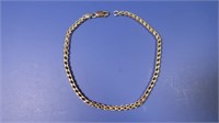 14K Bracelet w/GF Clasp-8.7gr Gross wt.,8.2gr Gold