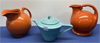 Vintage Ceramic Pitchers , and Tea Pot 3 PCs ,