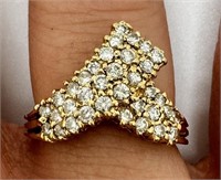 14k Yellow Gold 0.50 cts Diamond Ring