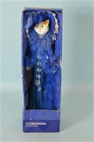 Collectable Cat Lady Figurine  Blue,  NIP