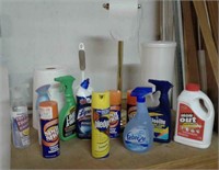 Bathroom and cleaning supplies