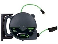 40ft PRIME 3 Outlet Heavy-Duty Retractable Cord