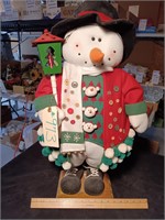 Fabric / Stuffed Christmas Snowman.