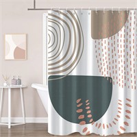 Shower Curtain, Mid Century Modern Minimalist