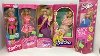(5) Barbie dolls. (3) are from the 1990s and are