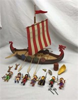 C4) PLAYMOBIL SET #5723 VIKING LONGBOAT, 90%