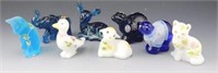 Lot # 3973 - (8) Fenton Art glass animal figurines