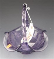 Lot # 3964 - Fenton Purple Amethyst handled art