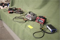 (2) Jumper Cables & (2) Battery Chargers Untested