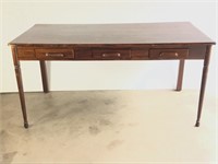 Large VTG Library Table Drawers Both Sides