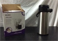 Rival Coffee Maker and Thermos T5A